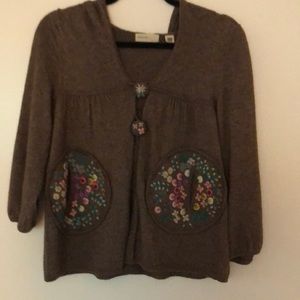 Anthropologie Sleeping on Snow sweater M
